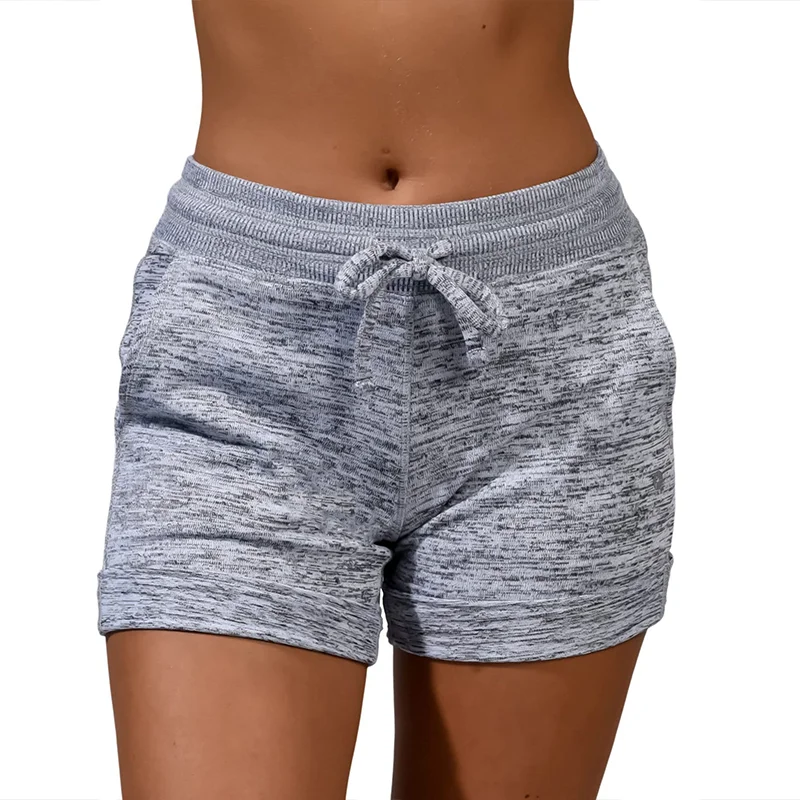 Pantalones cortos de Yoga informales para mujer, pantalones cortos de elevación de cadera, ropa deportiva para Fitness, moda femenina, pantalones cortos de playa informales de verano