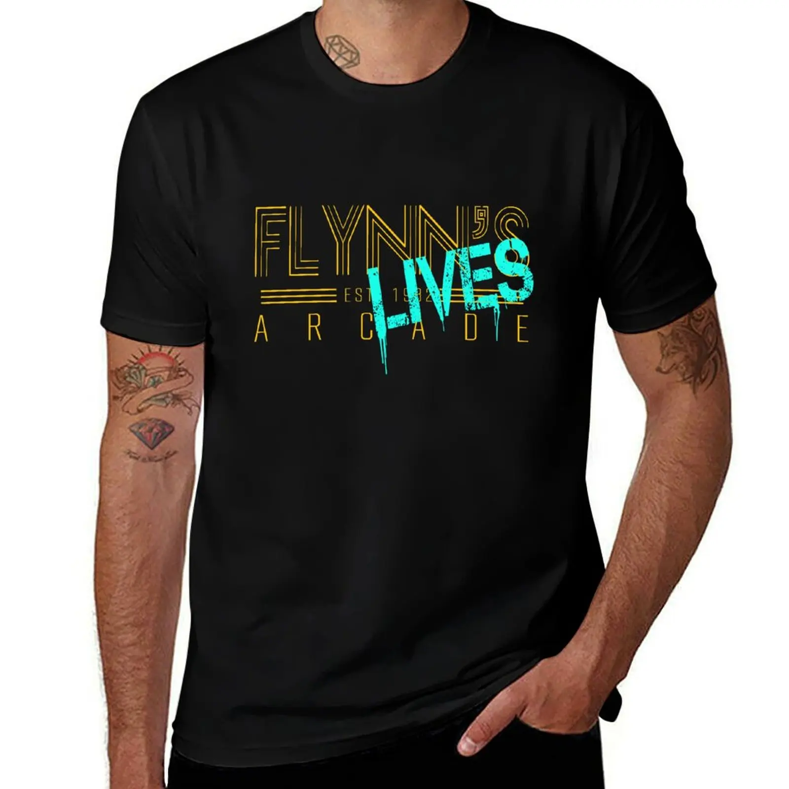 

Flynn's Lives T-Shirt oversized graphic tee Man t-shirt custom t-shirts men clothings