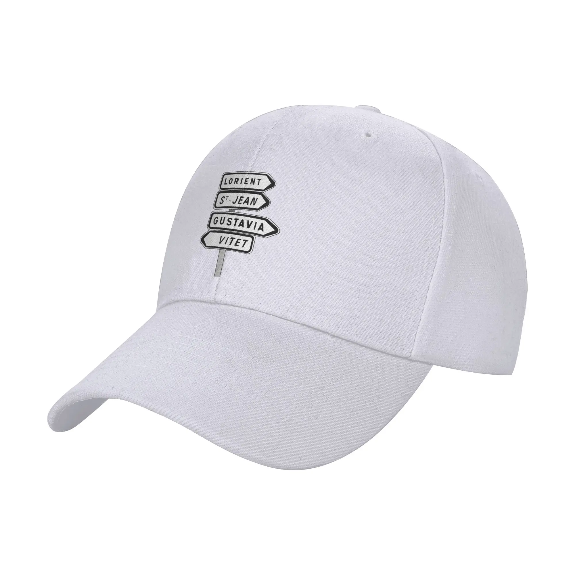 Fashion St Barths Street Sign Curved Brim Baseball Cap Korean Casual Baseball Caps