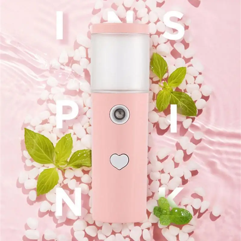 1~8PCS Nano Mist Water Replenishment Meter Sprayer Cold Spray Office Humidifier Portable Hand-held Mini USB Face Skin Care Tool