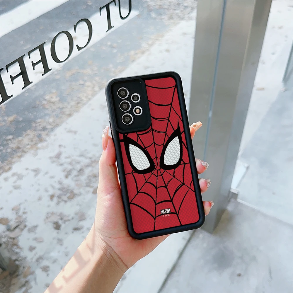 مارفل الرجل العنكبوت قضية الهاتف لسامسونج غالاكسي A55 A56 A15 A16 A36 A54 A34 A35 A17 A26 A06 A05 A05S A25 A23 A24 A52 A33 A32 A73 #4