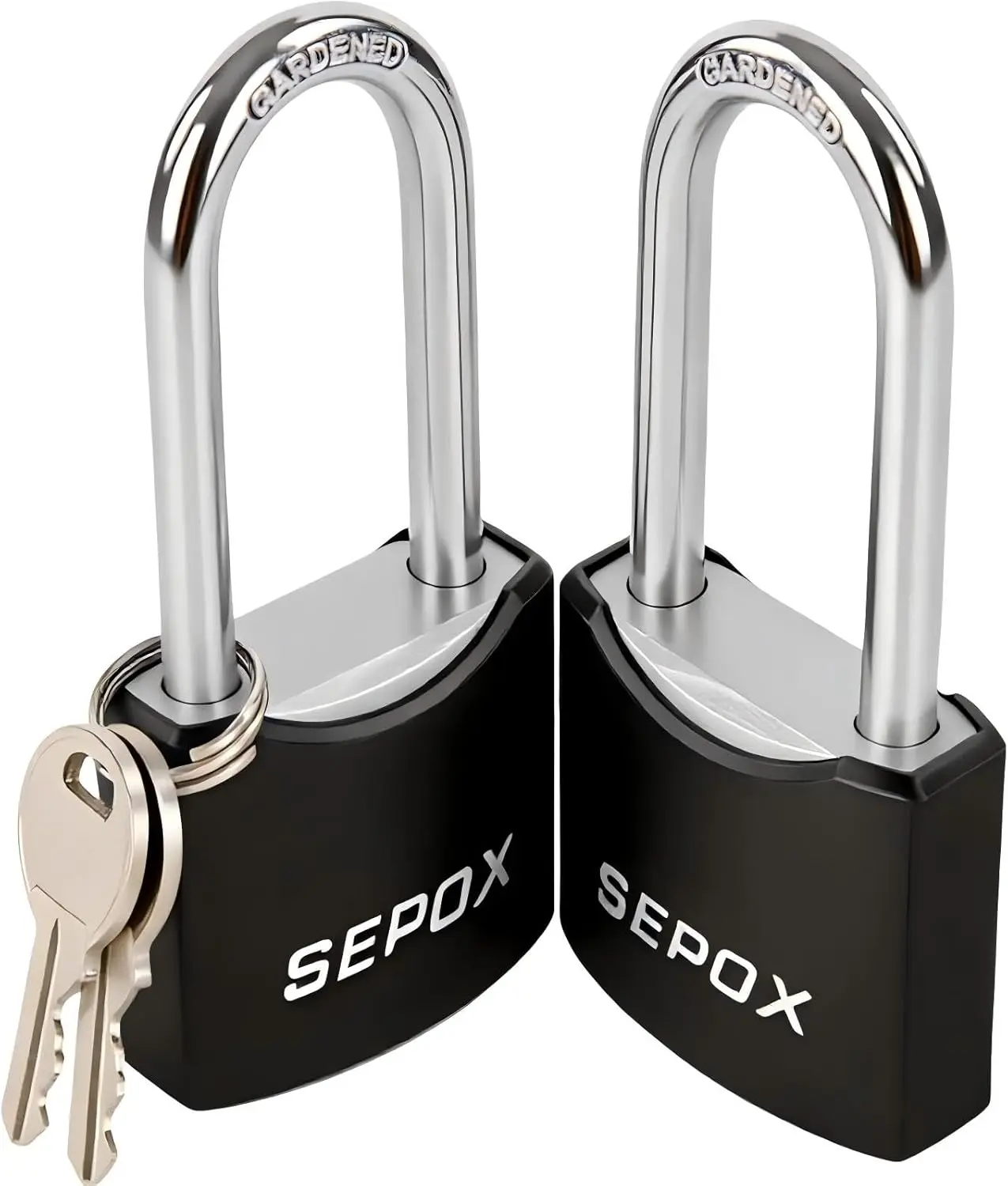 

Усиленные всепогодные уличные навесные замки, 1-9/16 дюйма, с одинаковым ключом, с длинной дужкой, для ворот, заборов, шкафов, ящиков для инструментов, ячеек для хранения