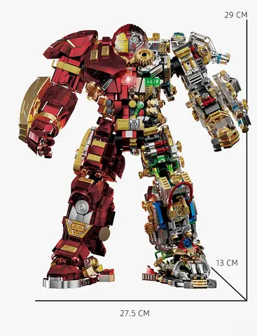 2700+ delar Iron Heroes Blocks Actionfigurer Mark Byggset Buster Mech DIY Klossar Samlarleksaker för Pojkar Vuxna Barn Presenter 10 best sales mecfactor-tegelstenar - №1