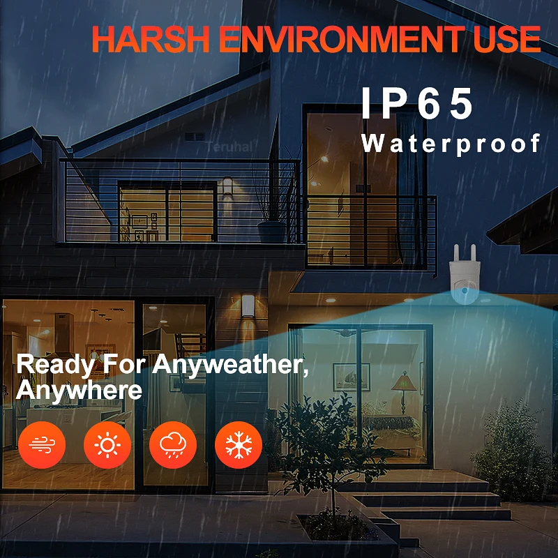 Outdoor Waterproof Camera 4MP IP WiFi PTZ Camera Wireless Security Camera Motion Detection 2-Way Audio Night Vision CCTV Camera