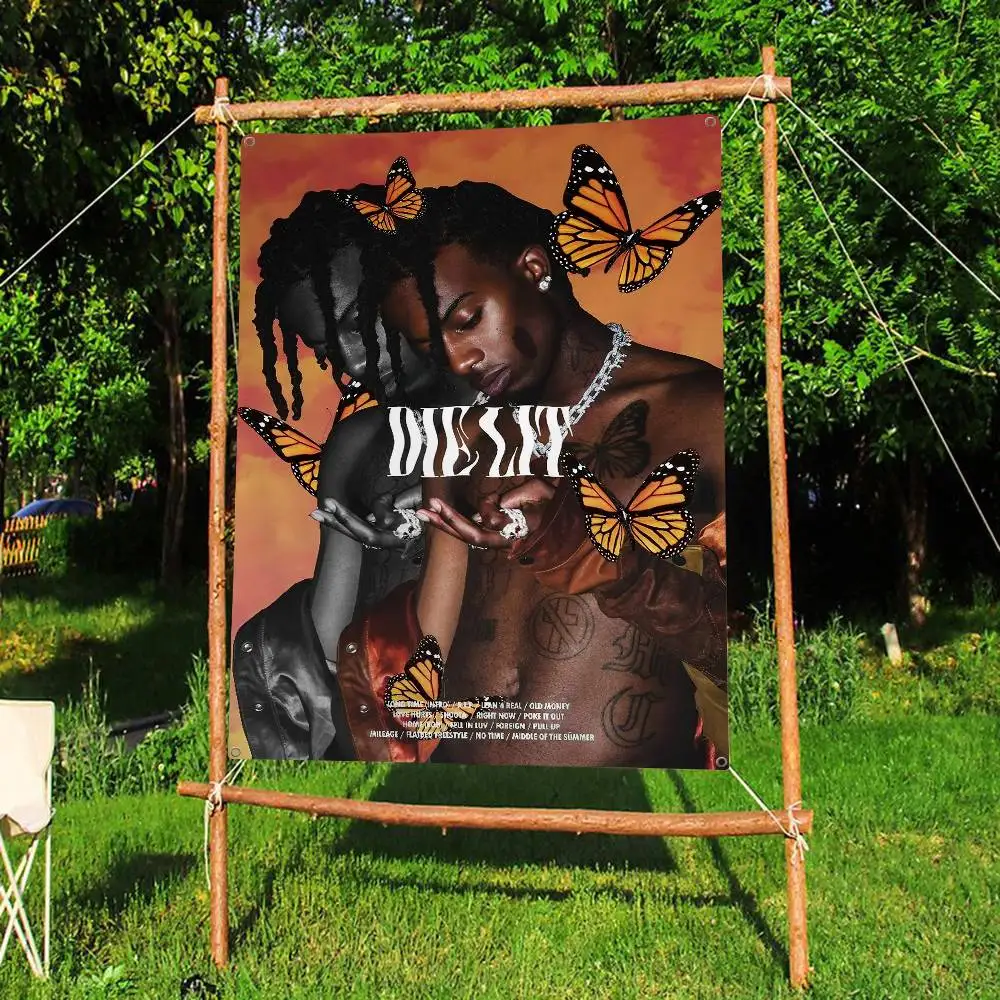 O-Opium Rap Playboi Carti Family Gatherings Outdoor Atmosphere Flags Camping Decorations Banners