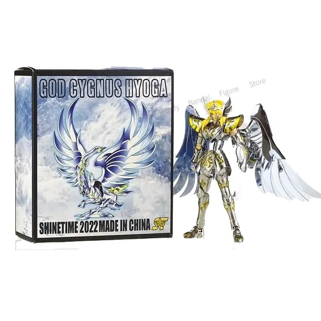 

In Stock ST Cygnus Hyoga 10th God Shiratori Saint Seiya Myth Cloth EX Figure Model Metal Sacred Cloth Action Figure Anime Model