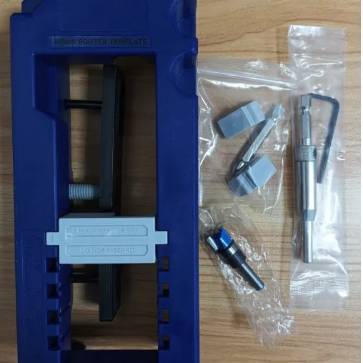 طقم تركيب مزلاج الباب المفصلي للباب، قالب Mortiser لمجموعة تركيب قفل الباب المفصلي الدقيق