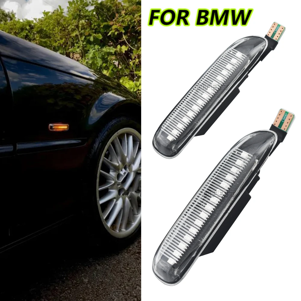 

Для BMW E46 3 серии Limo Coupe Compact Cabriolet Touring динамический боковой габаритный указатель поворота индикатор янтарный повторитель лампы