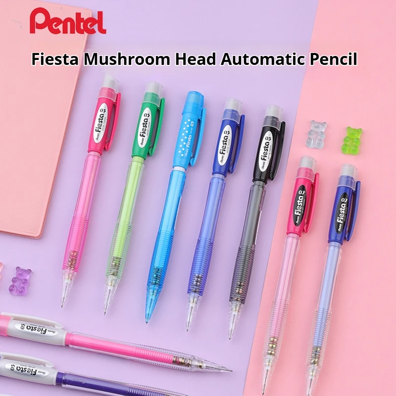 

Механический карандаш Pentel AX105, ярких цветов, 0,5 мм/0,7 мм, устойчивый к разрушению, без записи ​ Рисунок lapices Идеально подходит для студентов