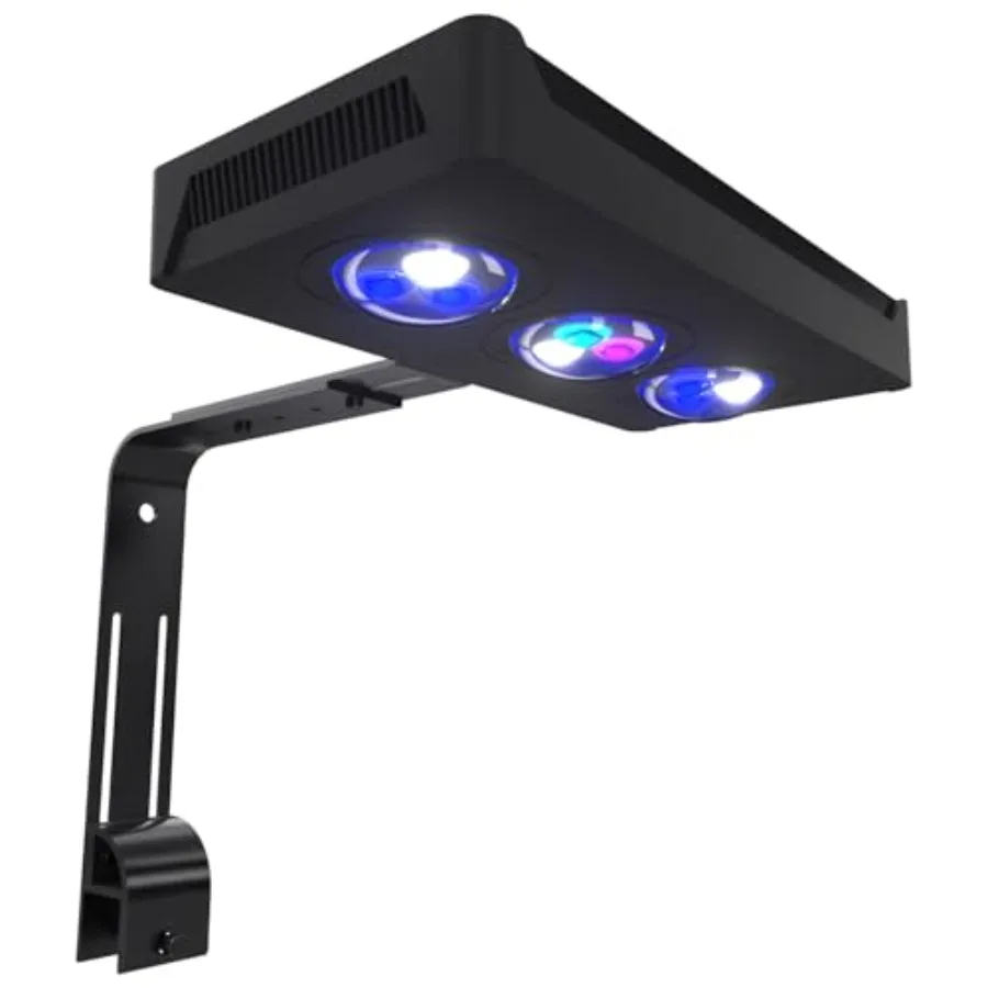 

Aquarium Reef LED Light30W Cree Spectrum Marine Saltwater Coral Aqua Knight LED Light Lamp with Timer and Sunrise Sunset Contro