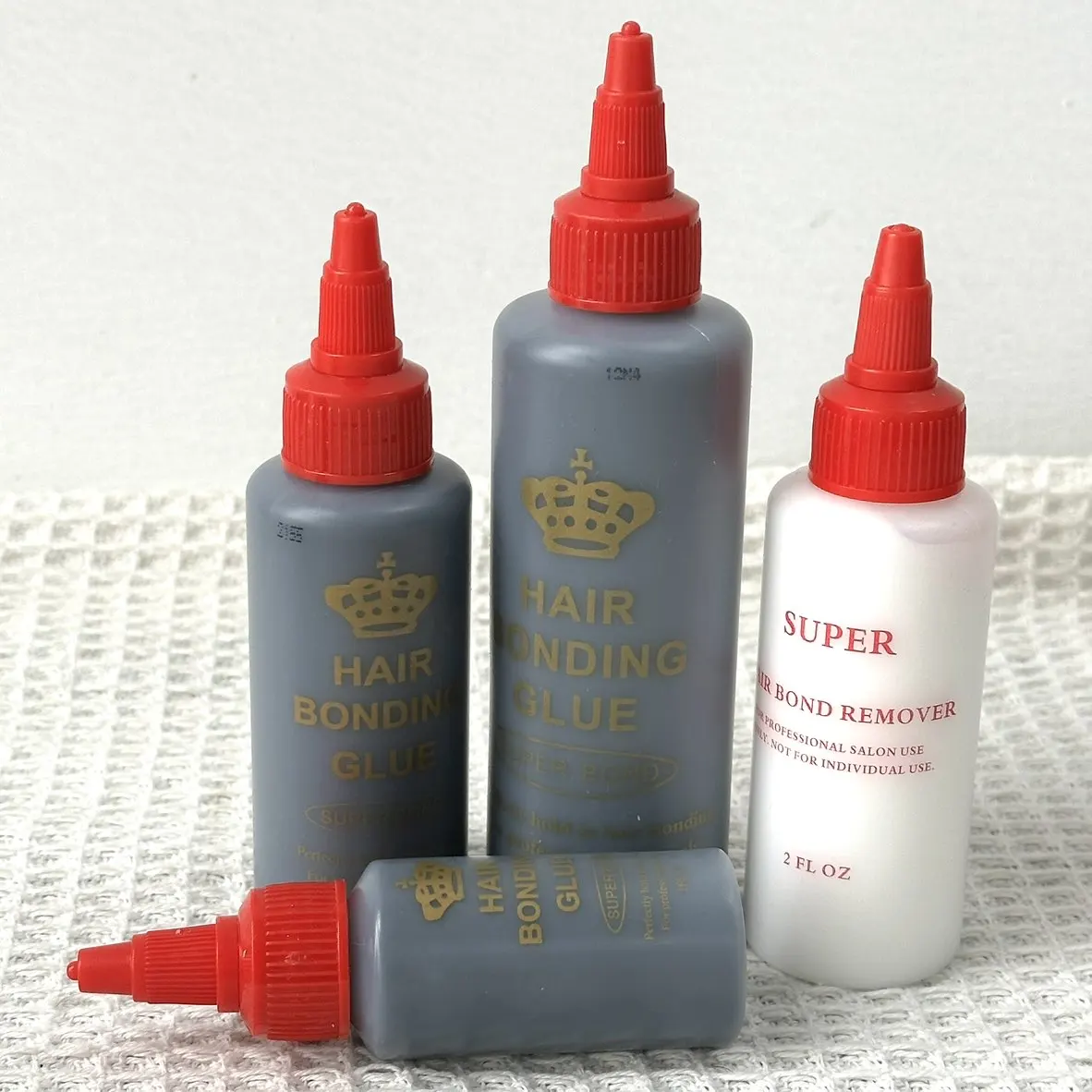 Colle de tissage de cheveux noirs, Anti-champignon imperméable, Super liaison pour une tenue parfaite dans la colle de dentelle