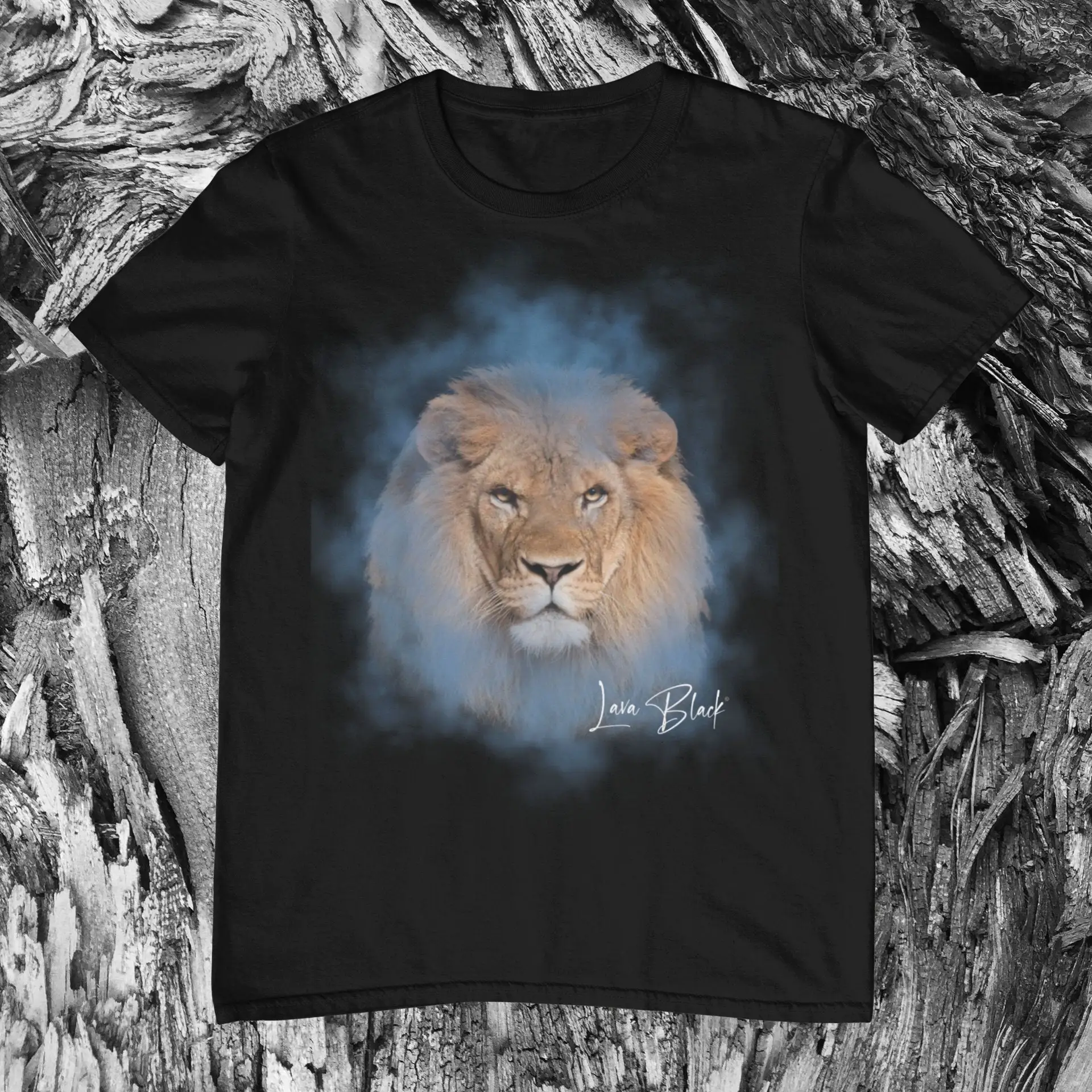 

Lion In The Mist T Shirt Graphic Illustration Wildlife Art Design