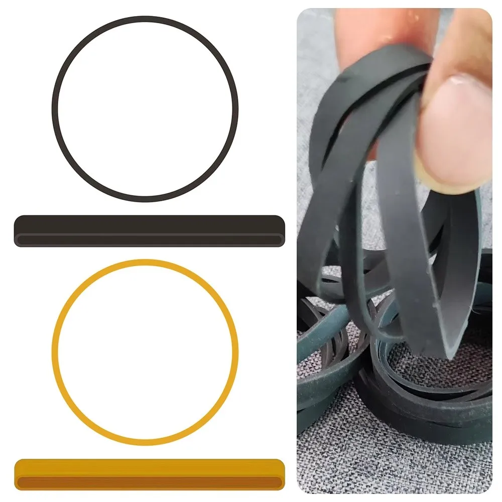 20/300 ชิ้นยางรัดอเนกประสงค์สีดำทนทานยืดแหวนยางขนาดใหญ่ขนาดใหญ่ยางหนาแถบยางยืดอุปกรณ์สำนักงาน