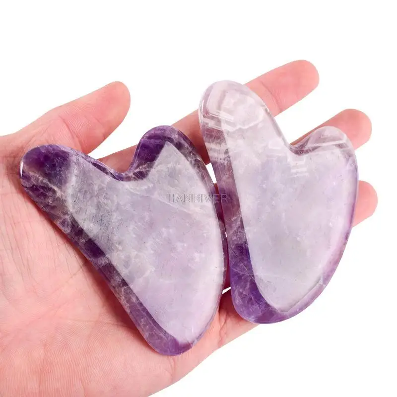 

Jade scrapping plate amethyst scrapping plate crystal eye facial massage scrapping scrapping plate shaving board