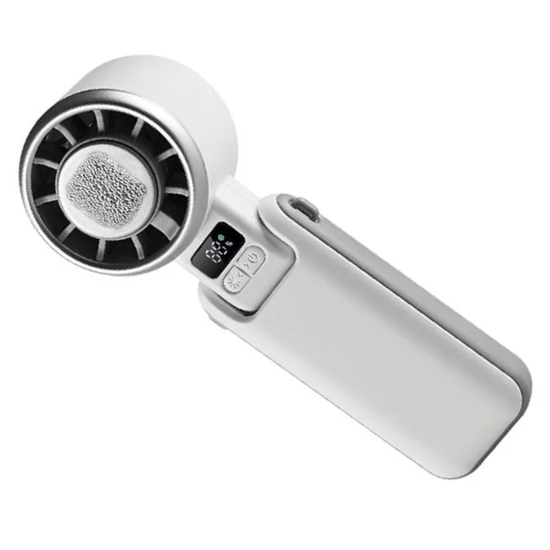 

A65T-Foldable Neck Fan With Ice Pack, Portable Handheld Turbo Fan USB Charging For Cooling