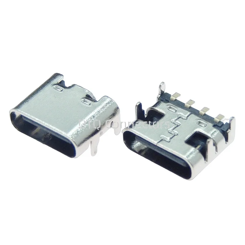 10PCS USB 3.1 Type C 4pin Female Connector Jack For DIY Electronic Small Appliances Power Charging Plug Port Type-C Socket