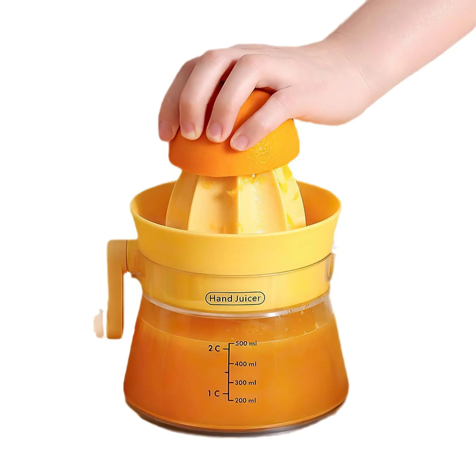 

Ручная соковыжималка для цитрусовых, соковыжималка для лимона с маркировкой емкости, максимальная экстракция для соковыжималки, простые в использовании и чистящие кухонные инструменты