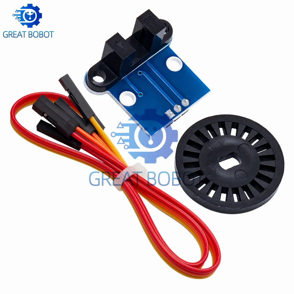 BS 1Set  HC-020K Double Speed Measuring Sensor Module with Photoelectric Encoders Kit top For arduino