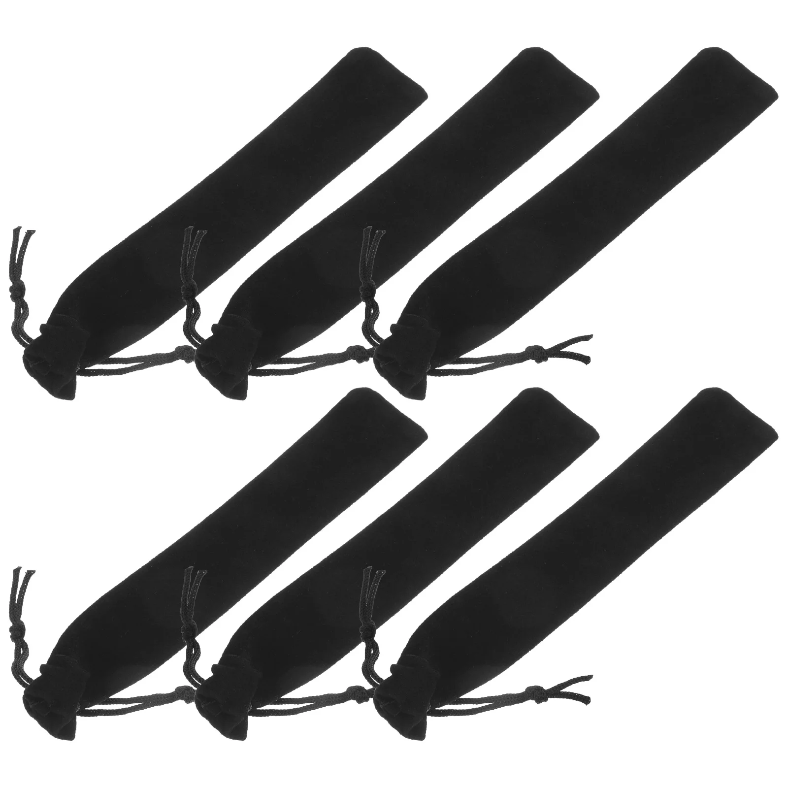 25 قطعة حقيبة أقلام رصاص برباط قسط سميكة الفانيلا حامل الأكياس القلم القرطاسية تخزين مدرسة مكتب الرباط حقيبة أقلام رصاص #1