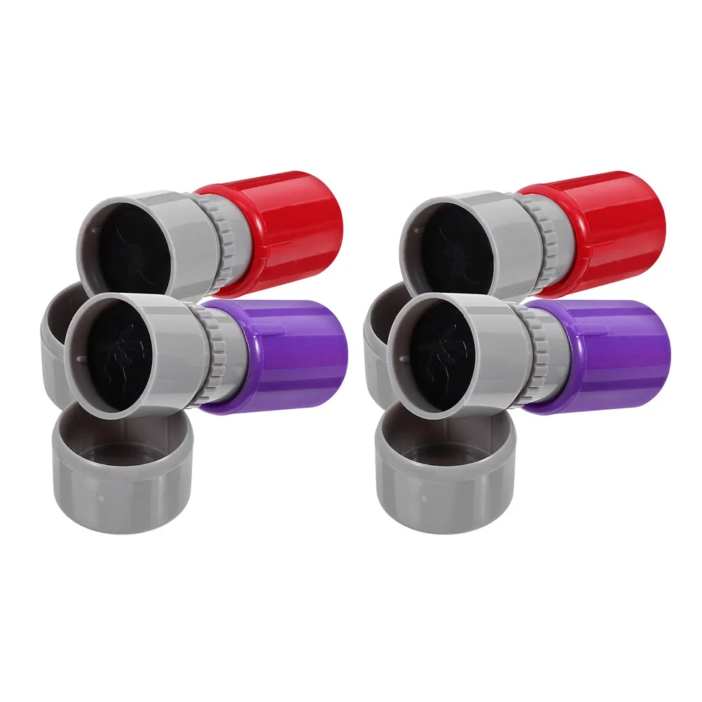 4Pcs Mosquito Stamp Clear Detailed Impression Self Inking Fun Stamping Tool for Card Making Book Journal Scrapbook DIY Craft