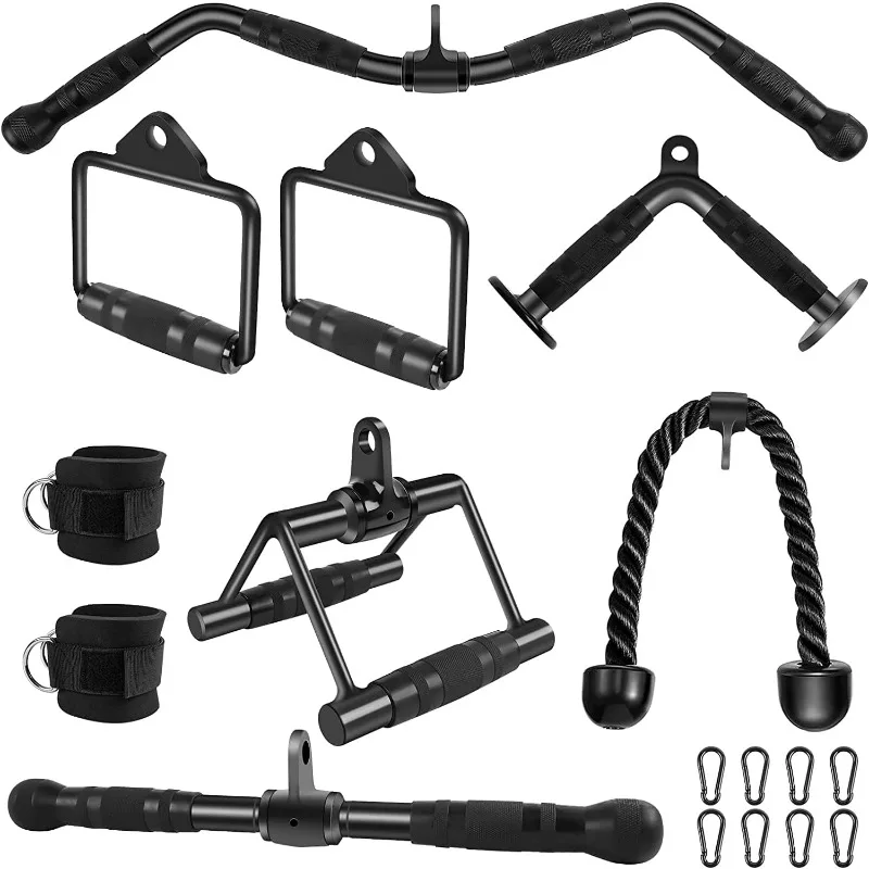 

LAT Pulldown Bar Attachments, Cable Machine Accessories for Home Gym, Triceps Rope Pull Down Equipment Weight Fitness