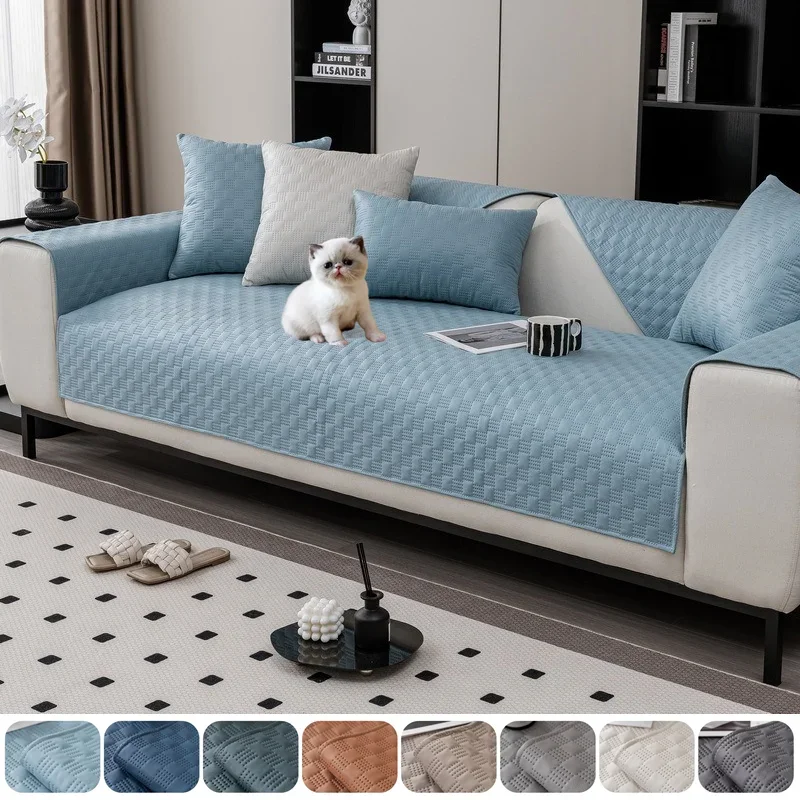 Wasserabweisender Sofabezug für Haustiere und Kinder, universelles Sofa-Handtuch, rutschfeste Kombination, Couchkissen, Schonbezug für Wohnzimmer, 1 Stück