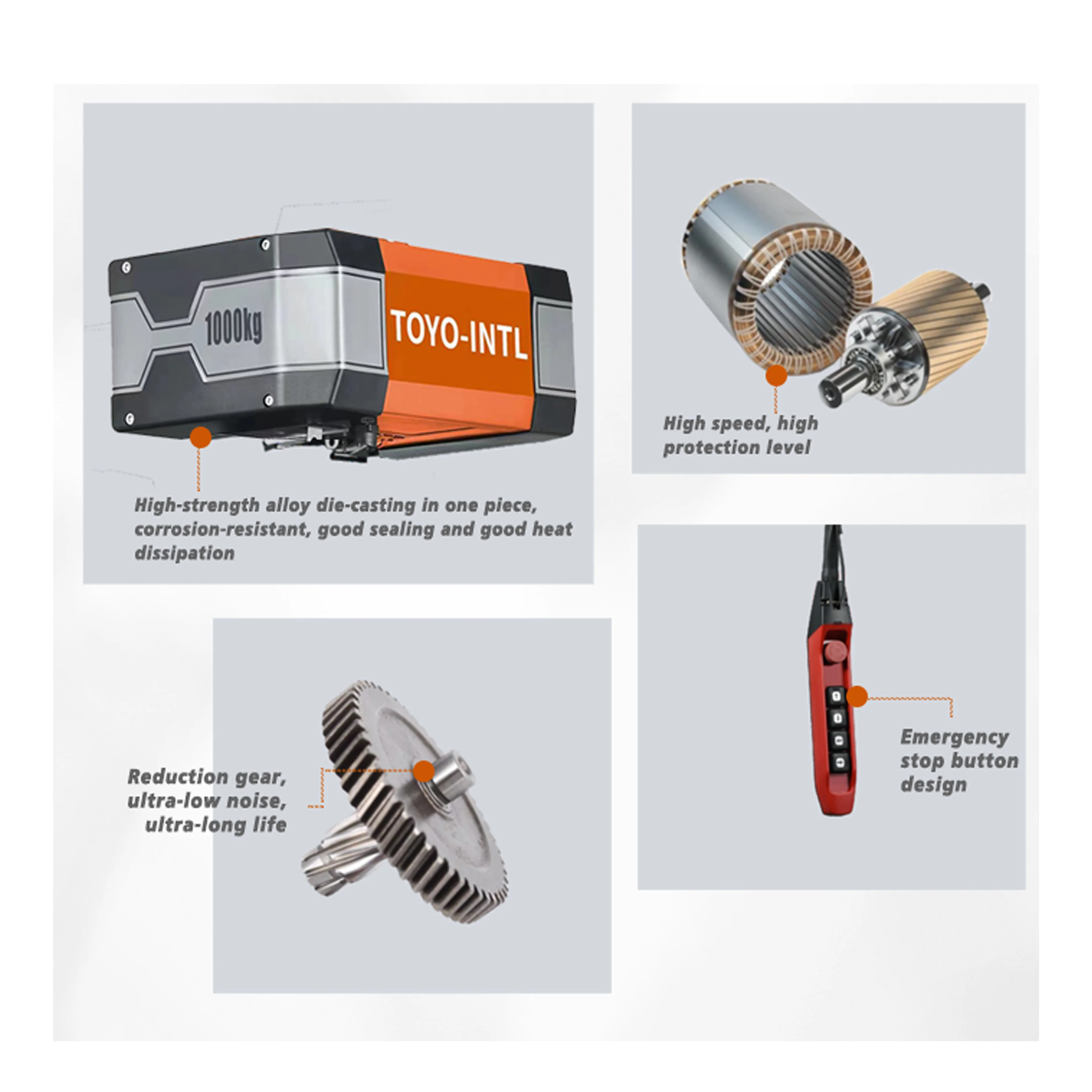 2025TOYO-INTL New Type High Quality Electric Chain Hoist TD Model Portable for Lifting