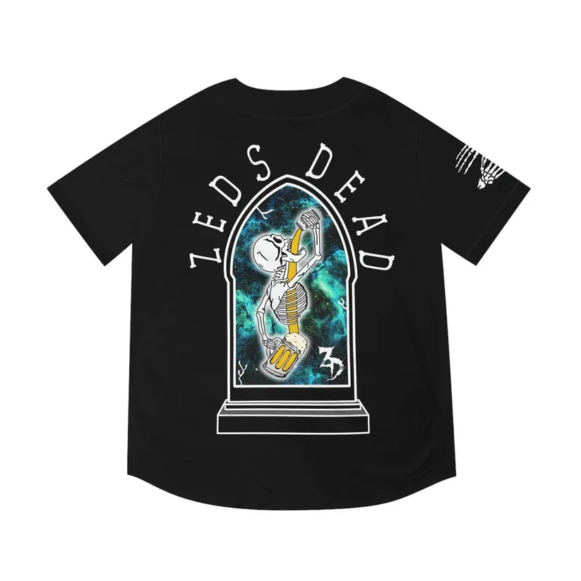 Zeds Dead Merch Baseball Jersey Harajuku Thin button Baseball Uniform Baseball Jersey Fro EDM Style14