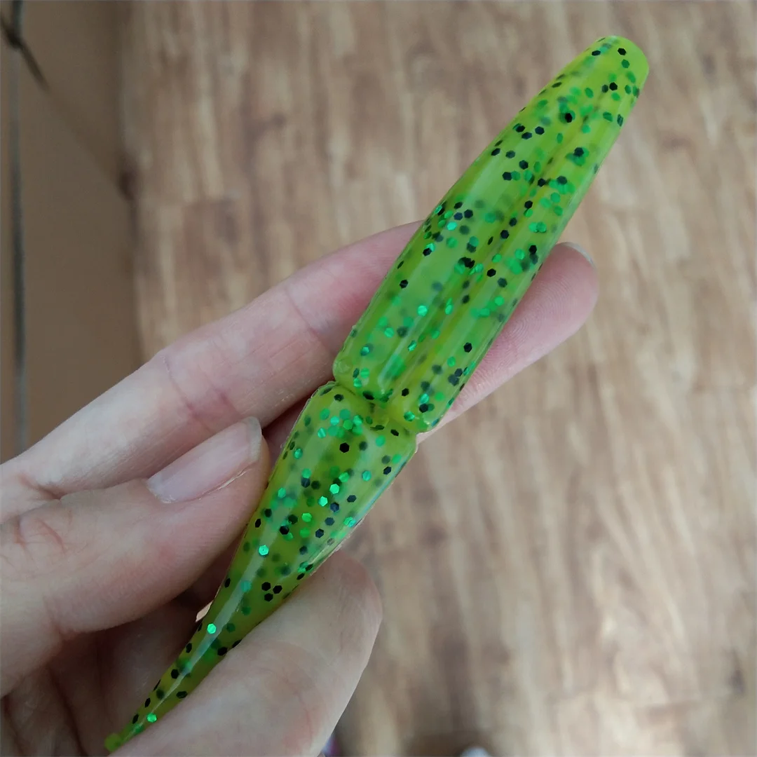 4 قطعة 11 سنتيمتر 11.8 جرام Pesca الصيد السحر Leurre Souple لينة باس سيليكون الطعم Isca الاصطناعي الصيد المتذبذب