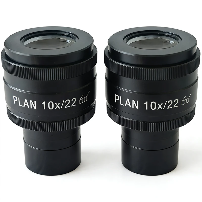 Ocular de Microscopio Estéreo de Campo Amplio PLAN 10X/22 para Microscopio Trinocular/Binocular Olympus