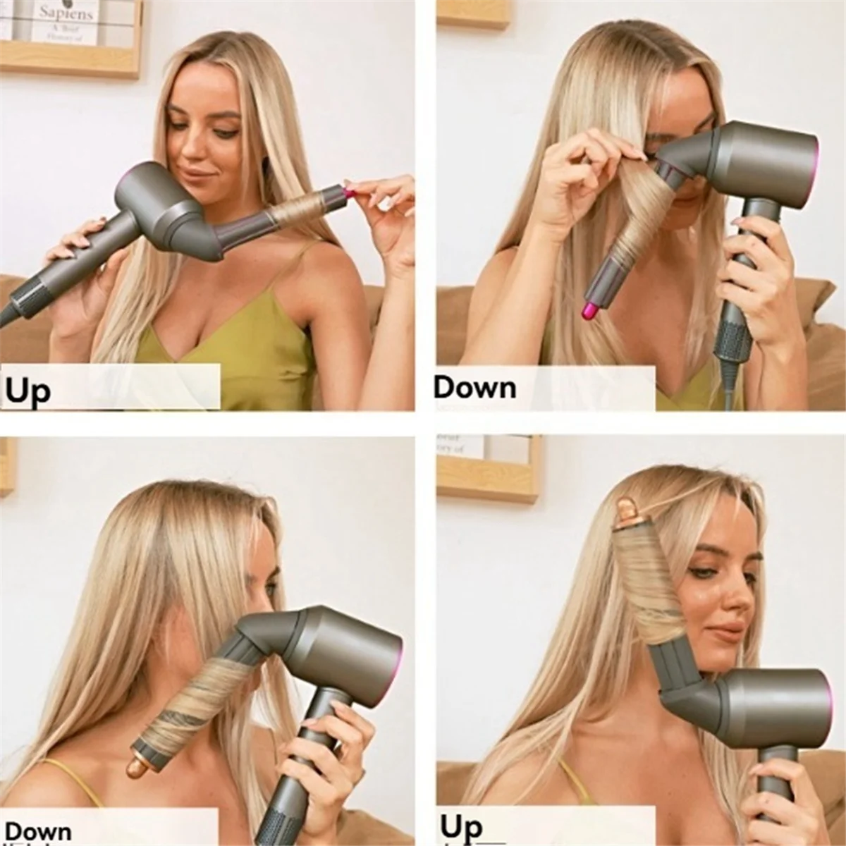 For HD01 HD03 HD08 HD15 HD16 Styler Attachment With Adapter For Convert Curling Iron Into A Hair Dryer