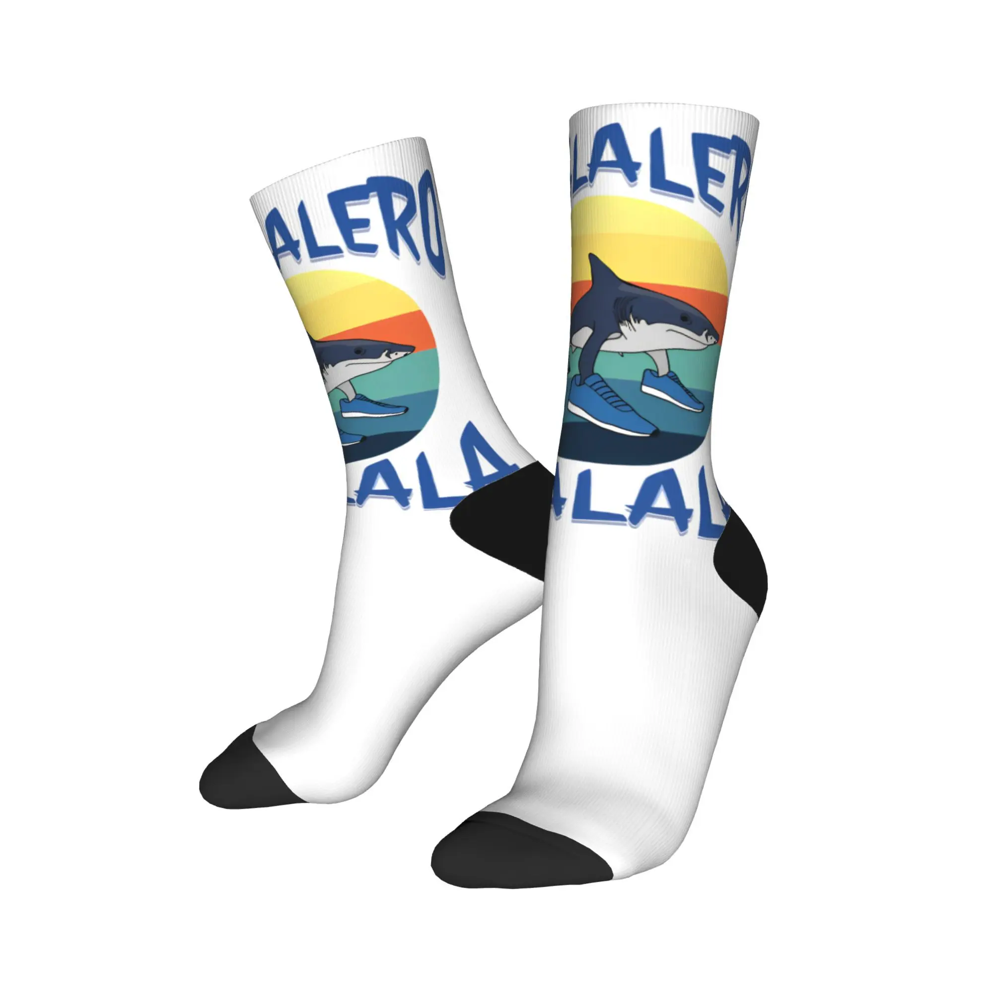 

Autumn Winter Crazy Design Women Men Tralalero Tralala Socks Italian Brainrot Meme Breathable Basketball Socks,