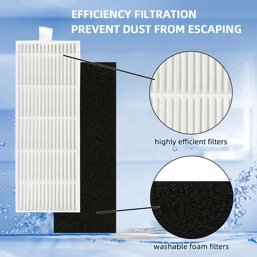 Accessories For ILife A4 A4S A40 Polaris PVCR 0726 0826 0926 Robot Vacuum Cleaner Main Side Brush Hepa Filter Mop Cloth Part