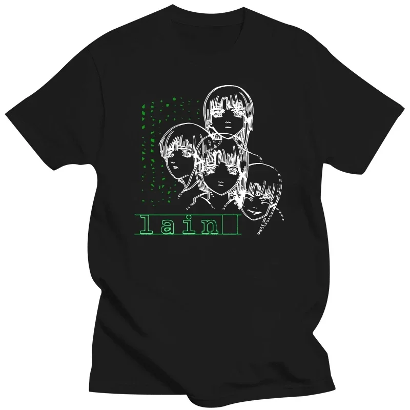Popular Fashion Wears Trend Women Men Tee Serial Experiments Lain Print TShirts Oversize Tshirt Summer Oneck Couple Streetwear