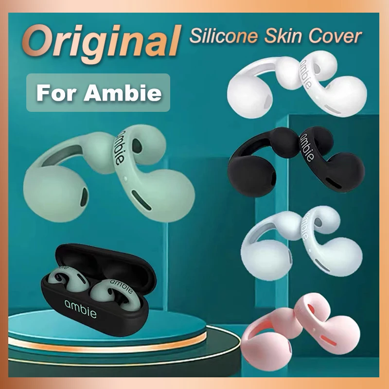 1 paio di custodia per Ambie Sound Earcuffs AM-TW01 Skin Covers Ear Tips pad Caps custodia protettiva in Silicone accessori