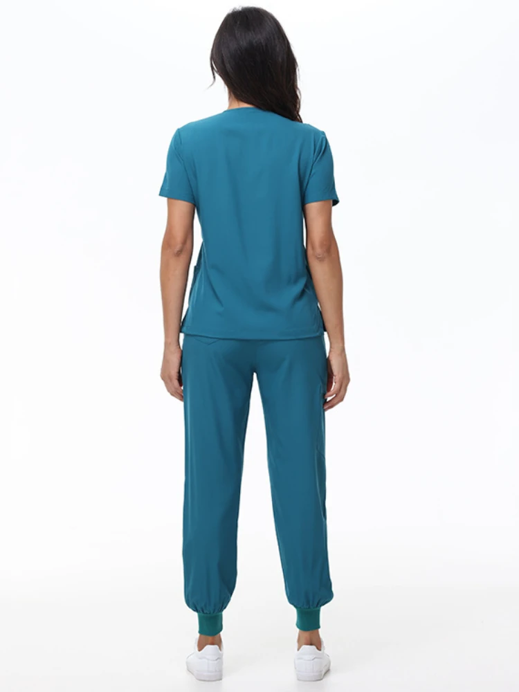 الزي الجراحي امرأة فرك مجموعة ممرضة صالون تجميل عمال الدعك السريري أعلى السراويل مجموعات سبا طبيب المواد التمريض الطبية