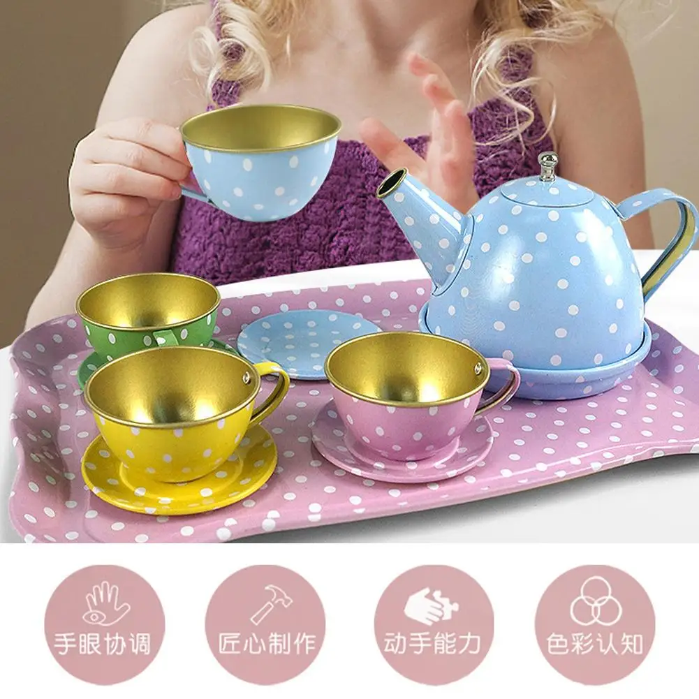 Simulação conjunto de chá bule cozinha chá da tarde fingir jogar brinquedo chá da tarde jogar jogo educação precoce brinquedos para crianças