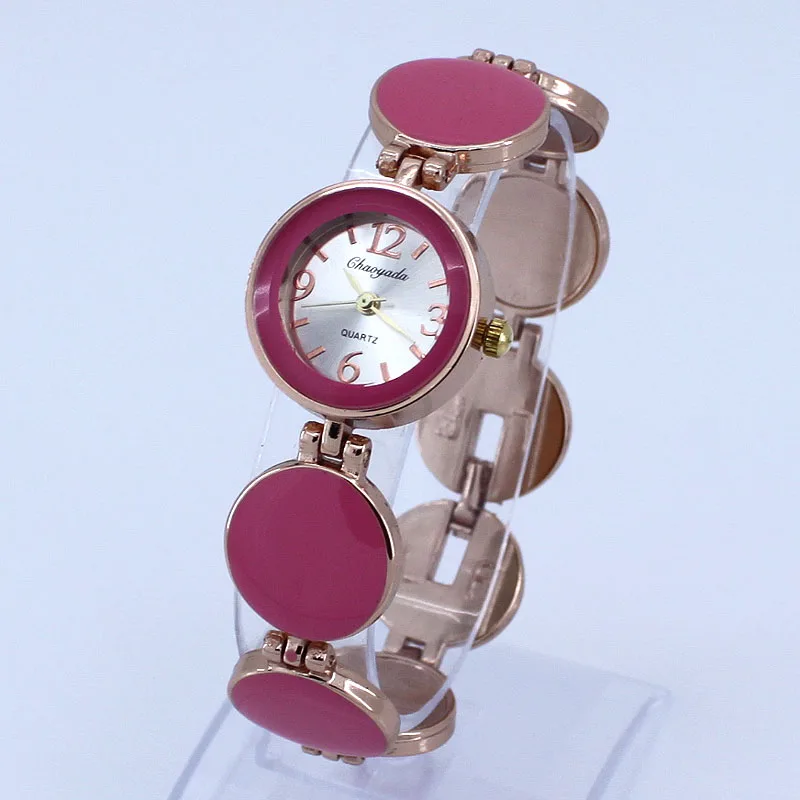 여성용 라운드 다이얼 팔찌 시계, Mujor 쿼츠 손목시계, 여성용 패션, 캐주얼 디자인, 핫 세일