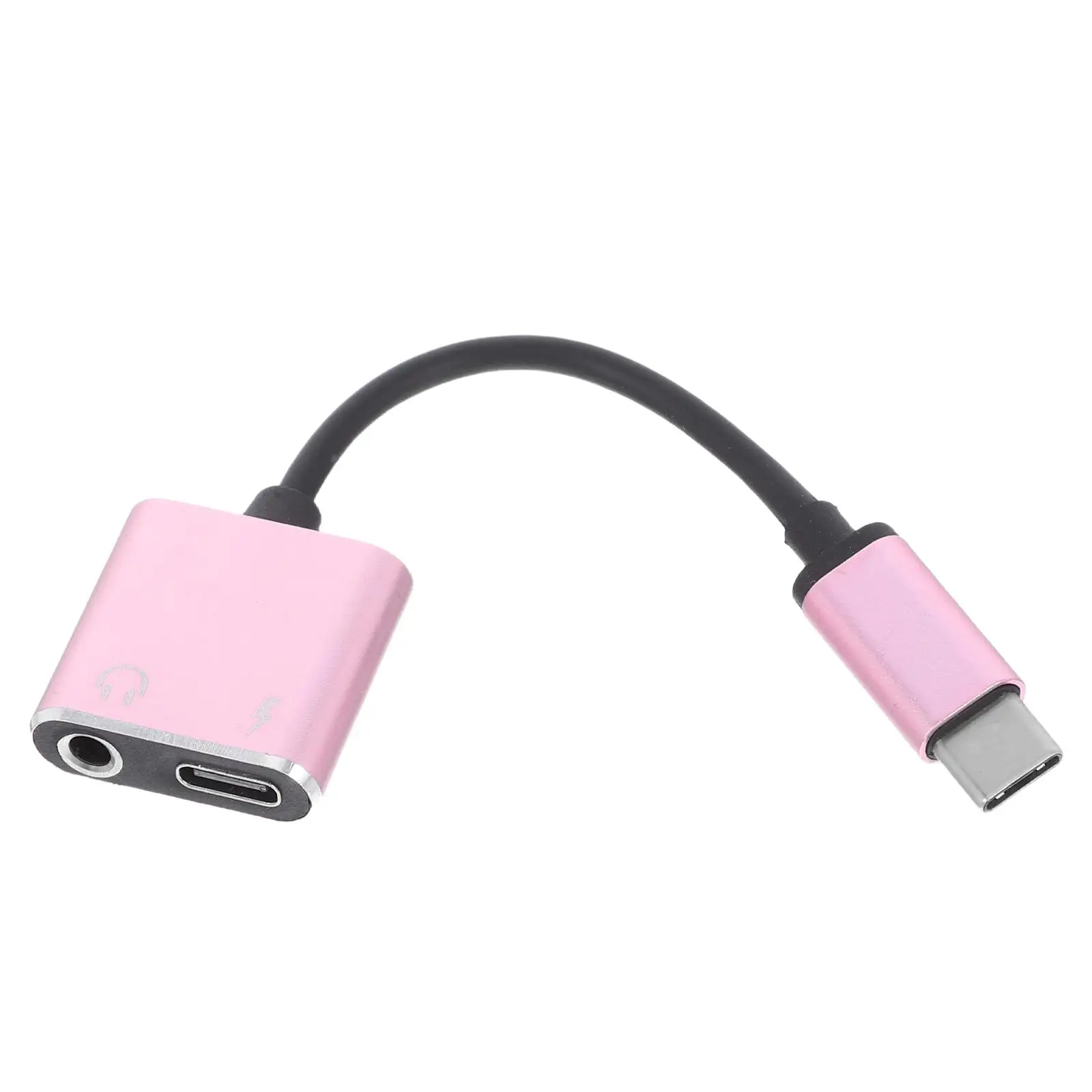 

Type-C Usbc to Jack Наушники Aux Алюминиевая отделка 2A Токовый кабель TPE Оловянный медный сердечник Стабильная передача Plug Play Легкий вес