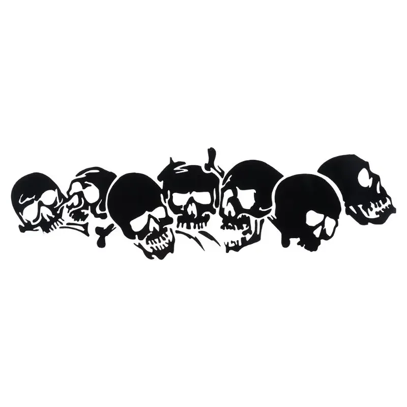 

Jpct New Fashion Skull Skull Accessories Vinyl Car Decal for Motorcycle, Black/Silver Five Color 20cm-5.8cm PVC