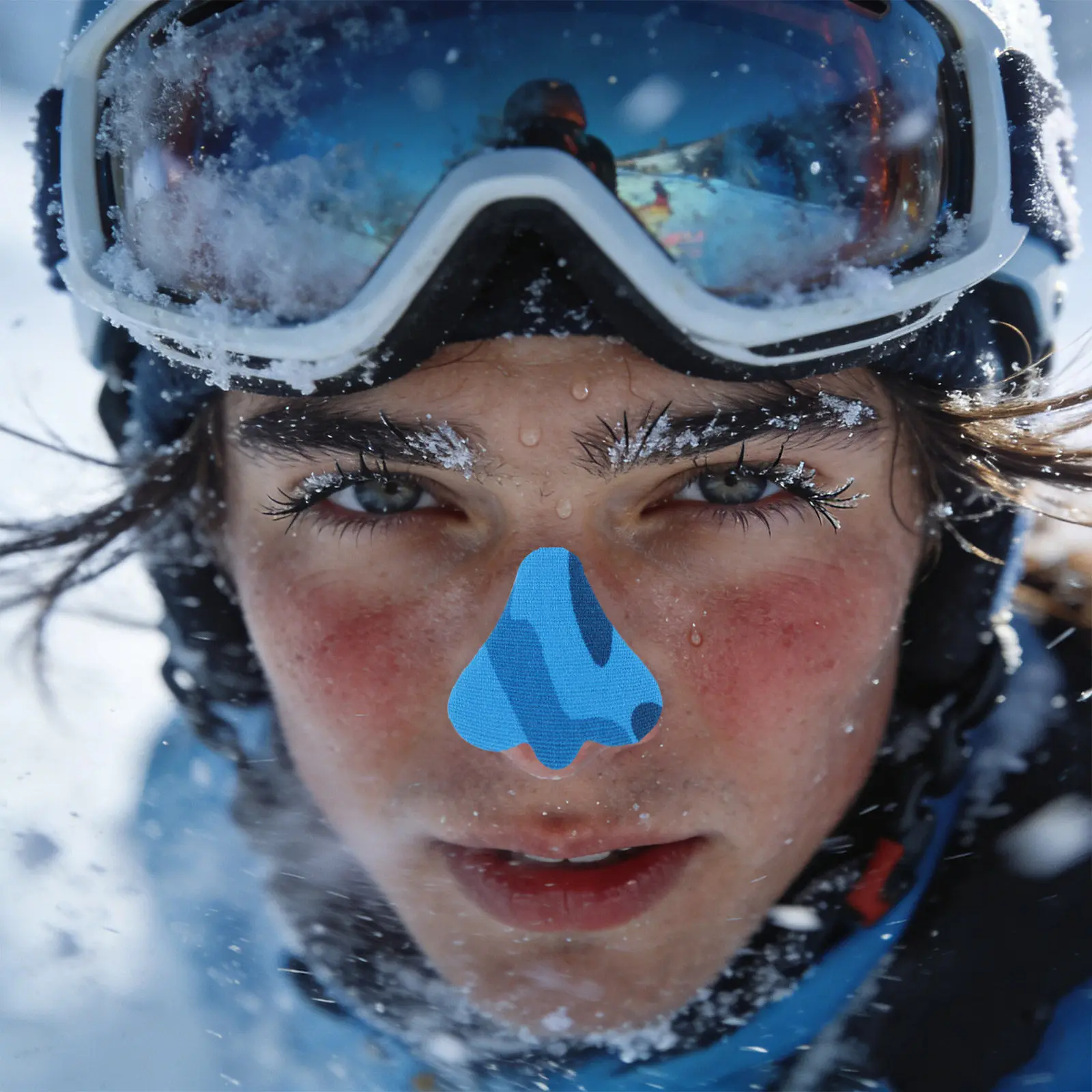 

10 комплектов теплых дышащих водонепроницаемых накладок для защиты носа от обморожения для лыжного спорта и холодной погоды