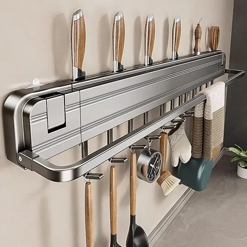 

Suction Cup Kitchen Hook Knife Storage Rack Shovel and Spoon Supplies Shelf No Punching Multifunctional Storage Shelf Wall Shelf