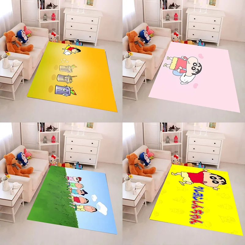 Crayon Shin-Chans Cute Bedrooom Carpet for Bedroom Bath Mats Room Rugs Entrance Doormat Carpets Bathroom Rug Kitchen Decor Mat