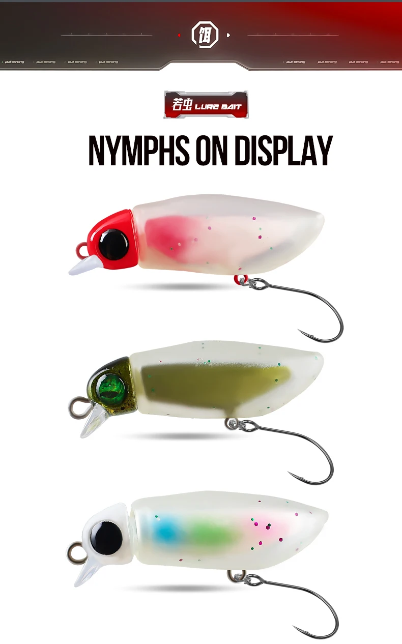 TAIYU Leuchtende Angelköder Micro Minnow Harte Köder 2,3 g Spinner Kunstköder Topwater Crankbait Tackle für Barschforelle – Detail 12