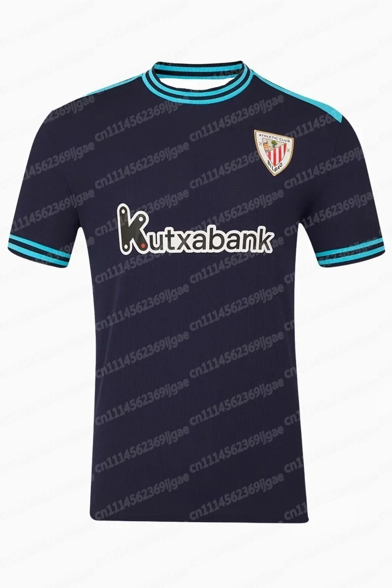 Bilbao Spanien Fußballtrikots 25-26 Athletic Auswärts Freizeit Sommer Sport T-Shirts mit kurzen Ärmeln und 3D-Druck für Familien – Detail 6