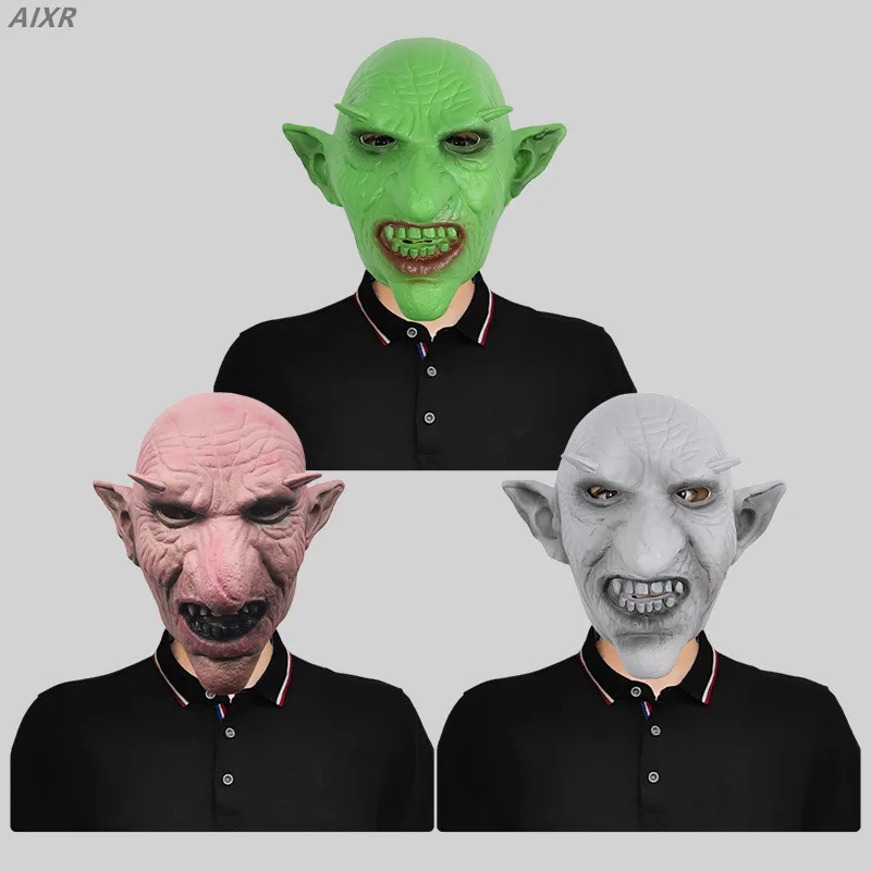 

Cosplay Goblin Horror Mask Full Face Mask Masquerade Party Scary Face Halloween Spoof Performance Props Disguise Joker Oni Mask