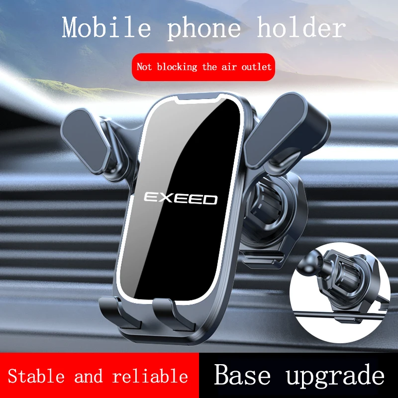 

2024 For Chery Exeed RX LX TX TXL VX 2023 Car Phone Holder Air Vent Clip Mount Gravity 360°Rotate GPS Stand Cell Phone Accessor