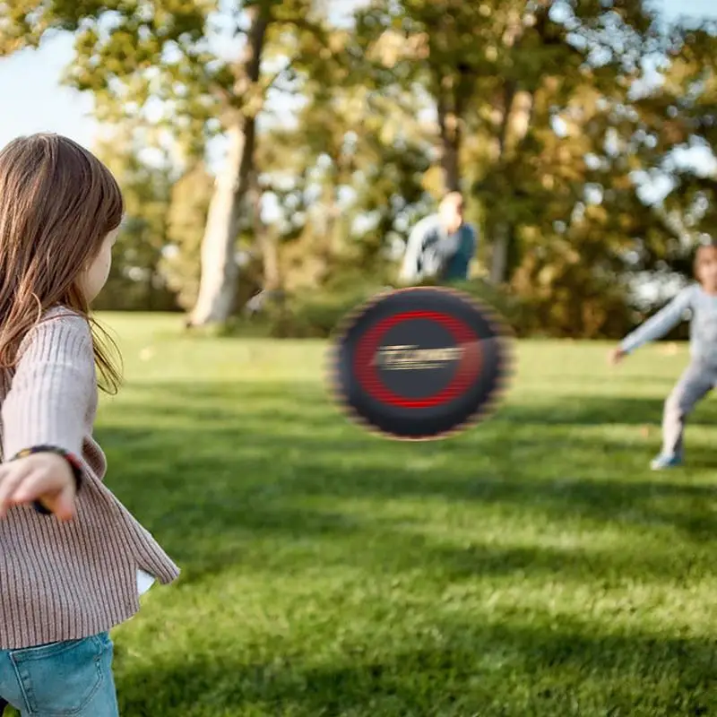 Soft Flying Disc For Kids Colorful Led Light Flying Disc Outdoor Backyard Night Flying Disc Game For Family Gathering Toys