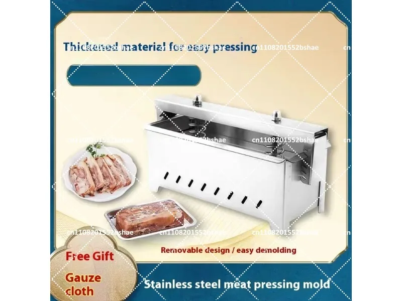 2kg 3kg 4kg Meat Pressing Mold Box Cooked Meat Frozen Beef Rolls Making Tool Double Pressure Spring Forming Tool for Kitchen