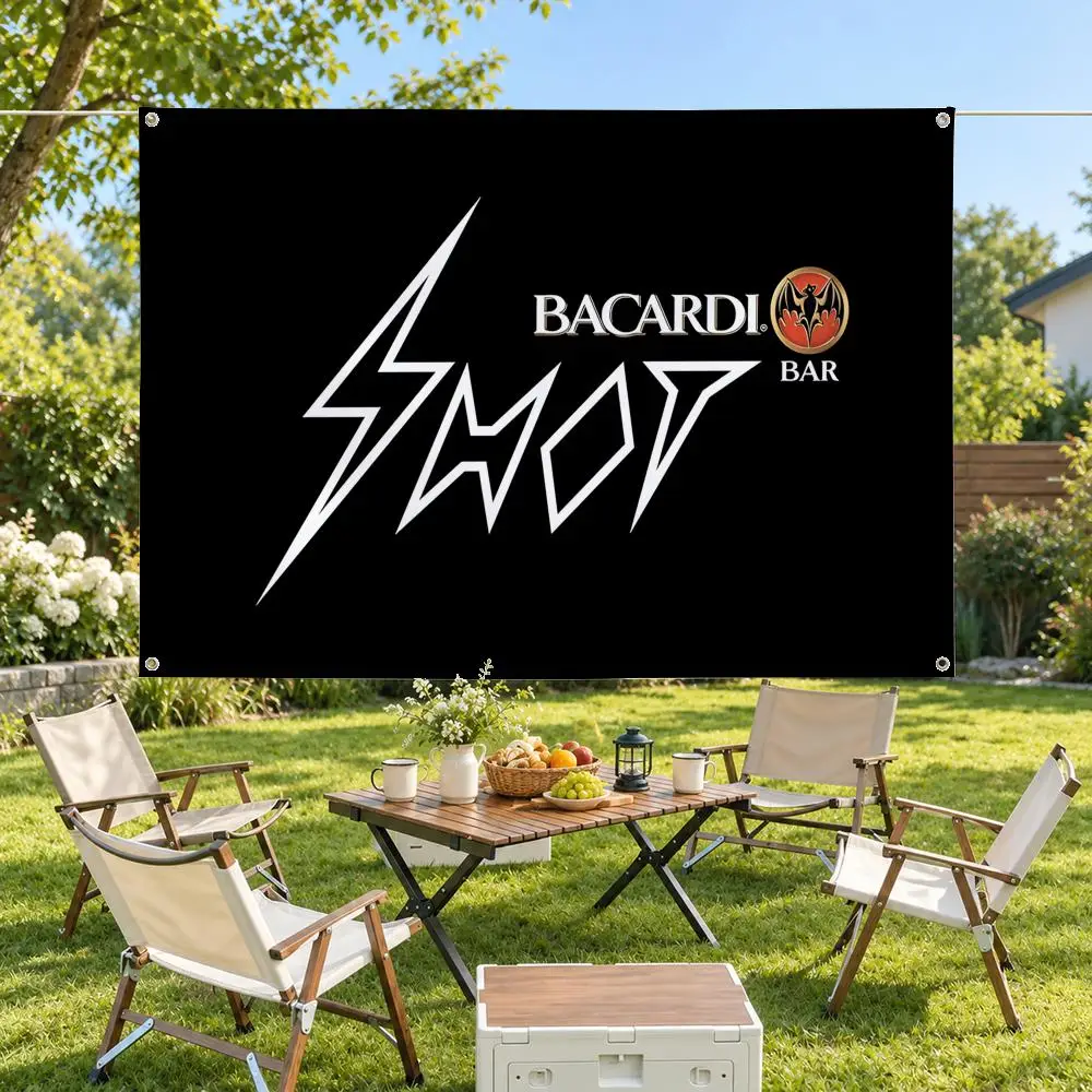 Brand Bacardi Flags Modern Fabric Banner Pennants Bedroom Garden Party Birthday Wall Ornament Decor